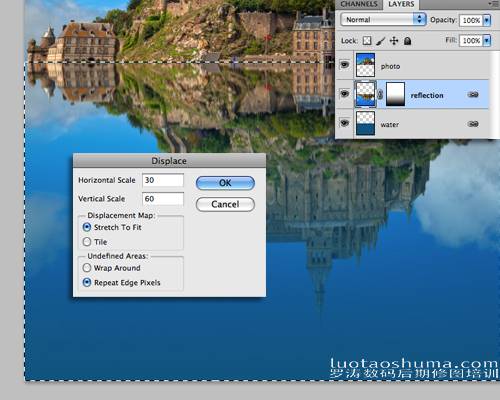 怎样制作水中倒影特效照片的PS技巧