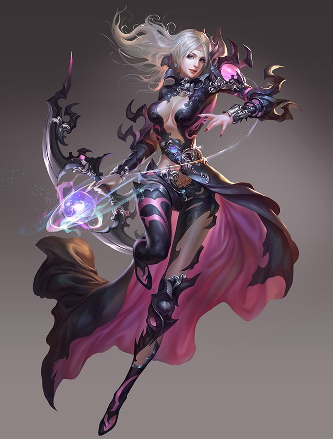 性感美女魔斗士原画