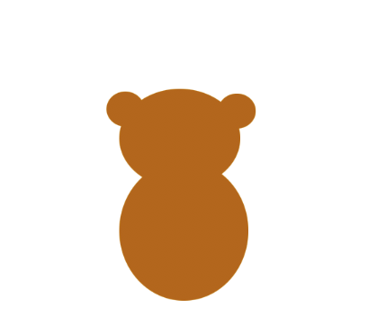 ps怎么手绘一只可爱的棕色小熊?