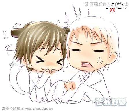 PS绘制可爱卡通Q版漫画的方法与技巧,PSDEE.COOM