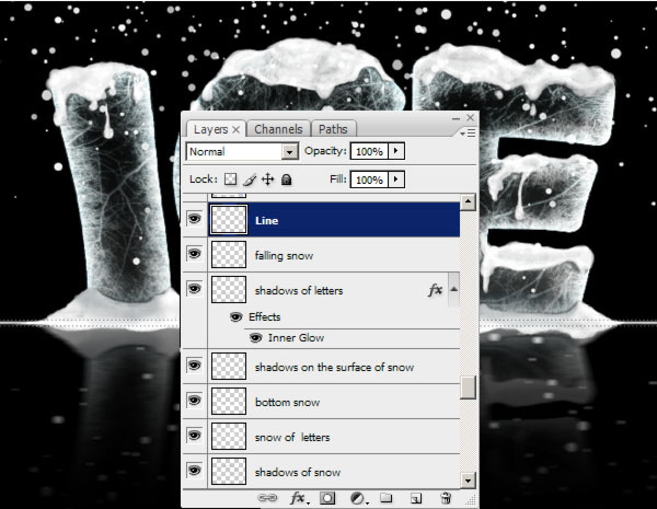 超详细！PS制作冰块积雪结合的冰雪字教程,PSDEE.COM