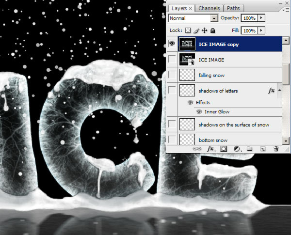 超详细！PS制作冰块积雪结合的冰雪字教程,PSDEE.COM