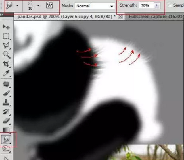 PS制作可爱有趣的熊猫竹子字效果,PSDEE.COM