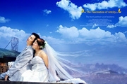利用Photoshop把婚纱照片的天空变蓝