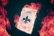 PS合成超酷的火焰扑克牌