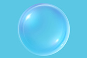 Photoshop制作漂亮的淡蓝色透明泡泡/气泡