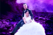 Photoshop打造梦幻的蓝紫色<font color="red">室外</font>婚片