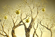 PS合成结满金苹果的梦幻黄金古树