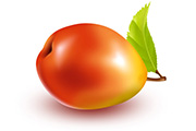 Photoshop制作一个漂亮的红<font color="red">梨</font>