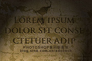 Photoshop制作简单的<font color="red">墙壁</font>浮雕字
