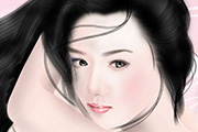 PS鼠绘小说<font color="red">封面</font>美女/鼠绘美女插画