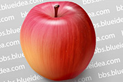 Photoshop制作一个逼真的红苹果