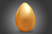 Photoshop制作一个漂亮的金色鸡蛋/金蛋