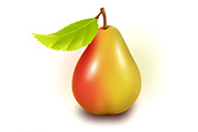 Photoshop制作一个非常精致的小<font color="red">梨</font>