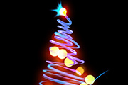 Photoshop制作斑斓的光影圣诞树