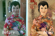 Photoshop把生活照转为漂亮的古典工笔画效果