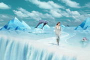 Photoshop利用多张素材图片合成冰河<font color="red">美人</font>