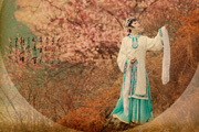 Photoshop打造精美的中国风外景古装美女图片