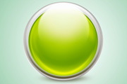 Photoshop制作一个漂亮的绿色水晶球