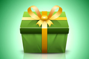 Photoshop制作一个漂亮的绿色礼品盒