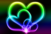 Photoshop快速<font color="red">制作</font>绚丽的彩色透明心形