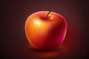 Photoshop绘制非常细腻的红苹果