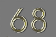 Photoshop制作简单的高<font color="red">质感</font><font color="red">金属</font>字