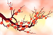 <font color="red">Photoshop</font><font color="red">制作</font>一枝漂亮的卡通梅花