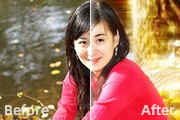 用Photoshop<font color="red">风</font><font color="red">滤镜</font>美化照片背景