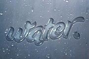 Photoshop<font color="red">制作</font>逼真的<font color="red">水珠</font>字效果