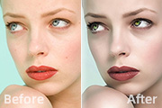 Photoshop打造美女脸部<font color="red">细腻</font>的质感肤色
