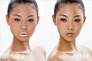 PS人物脸部精修及皮肤美化