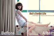Photoshop调出室内人物照片经典的<font color="red">日</font>系淡黄色