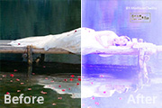 利用色阶选项快速调出梦幻的紫色<font color="red">婚</font>片