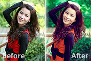 Photoshop给过曝的美女<font color="red">图片</font>增加甜美肤色