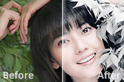 Photoshop打造非常<font color="red">干净</font>的中性色美女图片