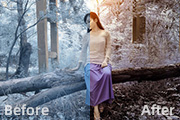 Photoshop给<font color="red">单色</font><font color="red">图片</font>加上温暖的阳光色