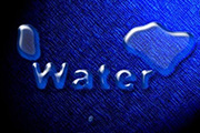 PS制作水质感文字水珠字