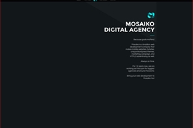 Mosaiko的极简页面设计效果，简约而不简单