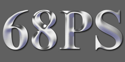PS制作金属质感字