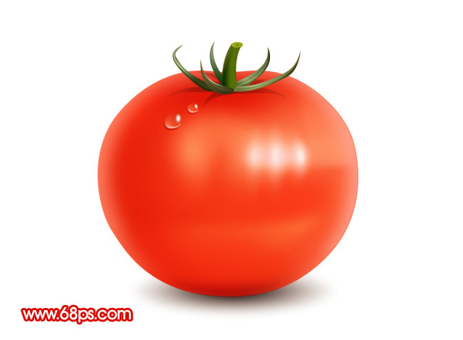 Photoshop制作鲜红的番茄