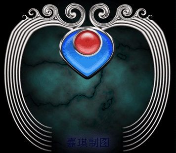 photoshop制作龙翅珠宝