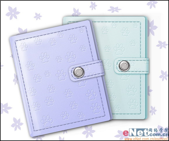 photoshop制作精美日记本