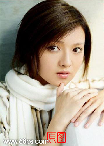 Photoshop把美女照片转柔美的仿手绘效果