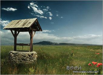 Photoshop把风景照片处理成水彩画效果