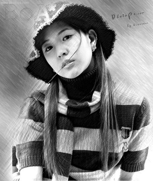 用photoshop打造素描教程